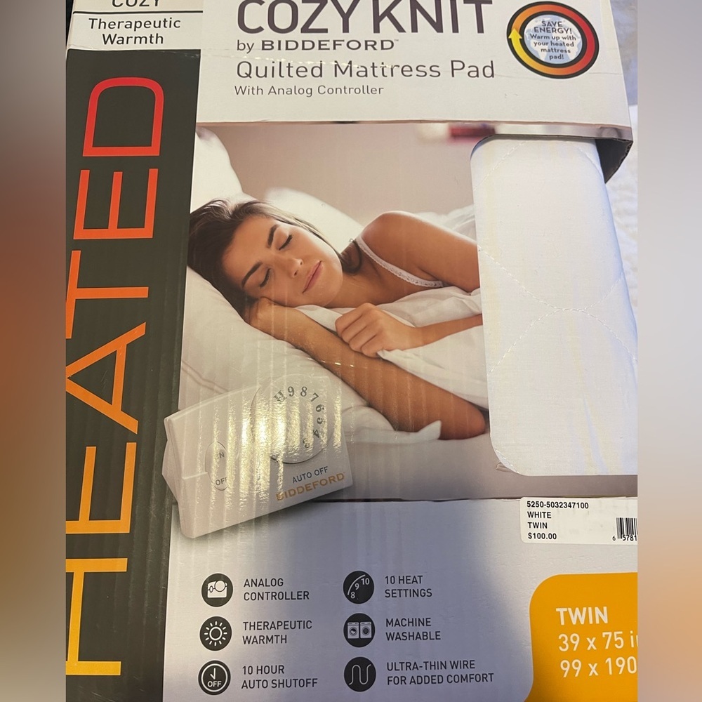 Twin Heated  Mattress Pad